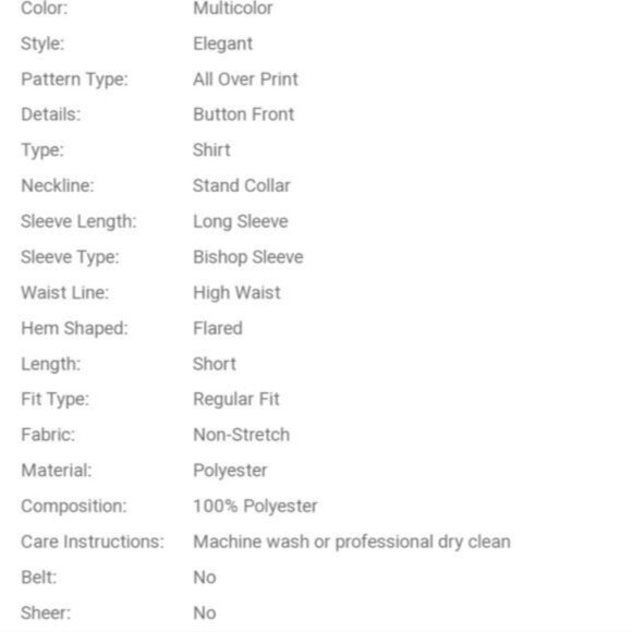 ELEGANT MULTICOLOR GEO PRINT BUTTON DOWN SHIRT DRESS - Picture 7 of 8